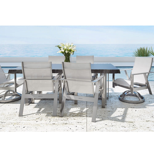 ***SOLD** 75% OFF - Trento 7 Pce Dining Set - Aluminum - - Greathouse