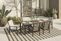 Venetia 7 Pce Table Set - SAVE 35% - Outdoor Aluminum - - Greathouse