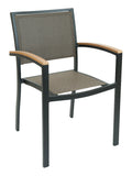 Parker FS Sling Dining Chair - Coffee