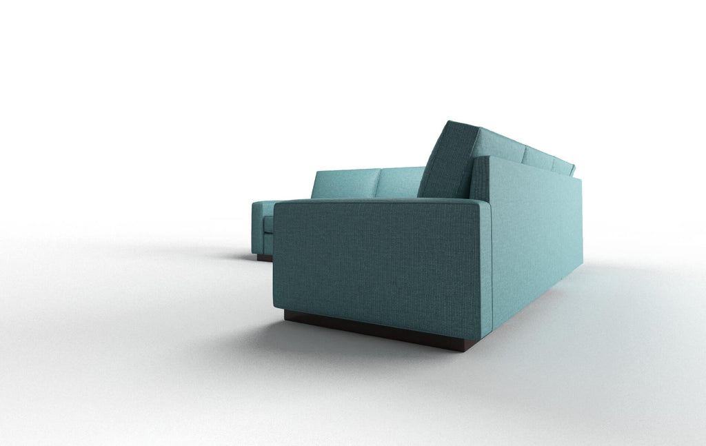 Austin Sectional - Parker Turquoise