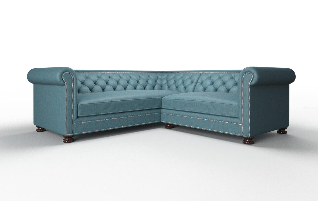 Aspen Sectional - Cosmo Teal