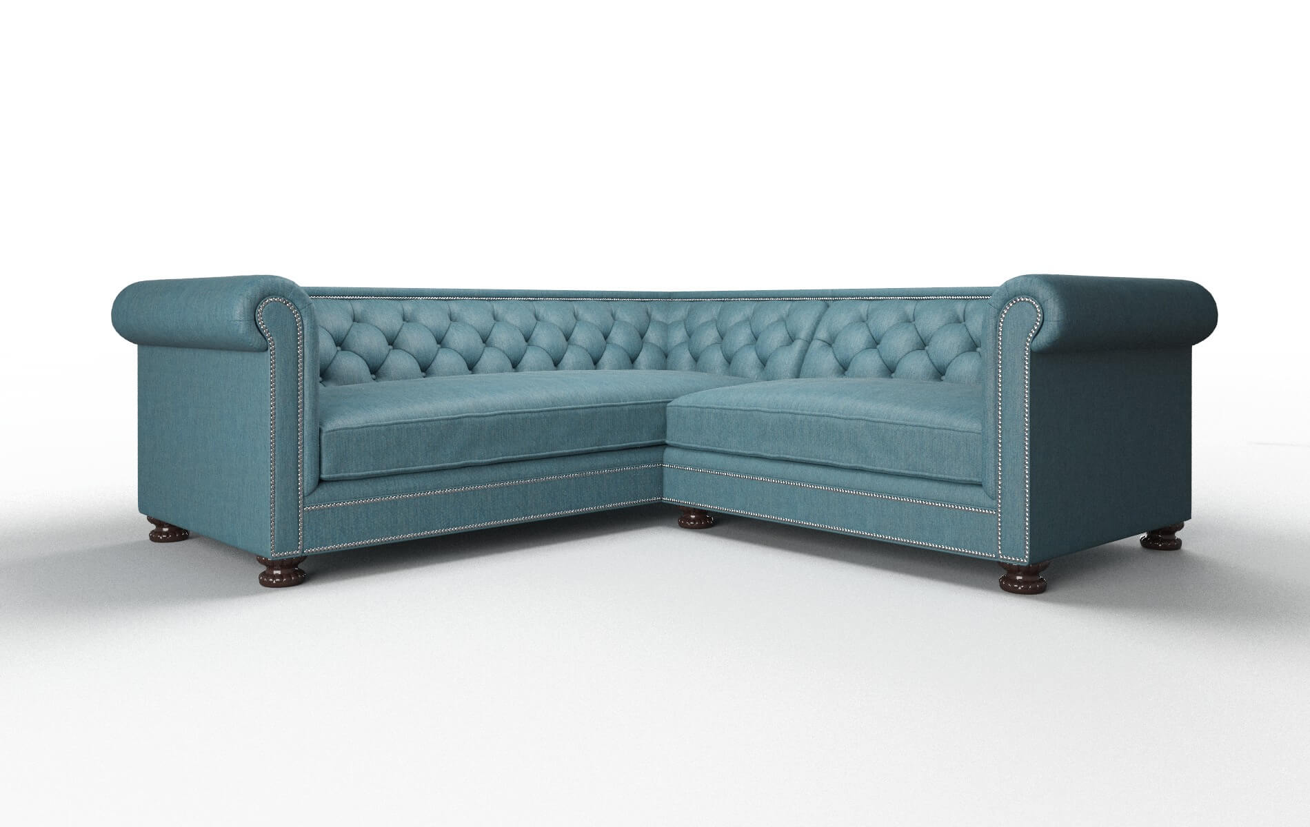 Aspen Sectional - Cosmo Teal