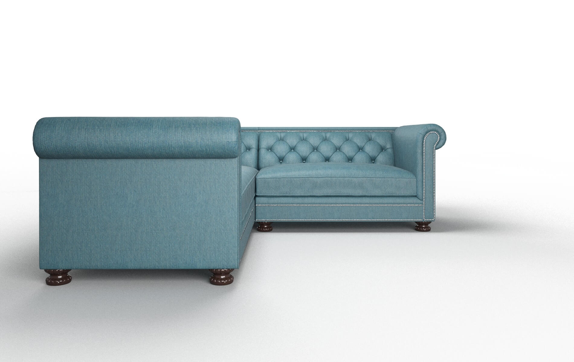 Aspen Sectional - Cosmo Teal