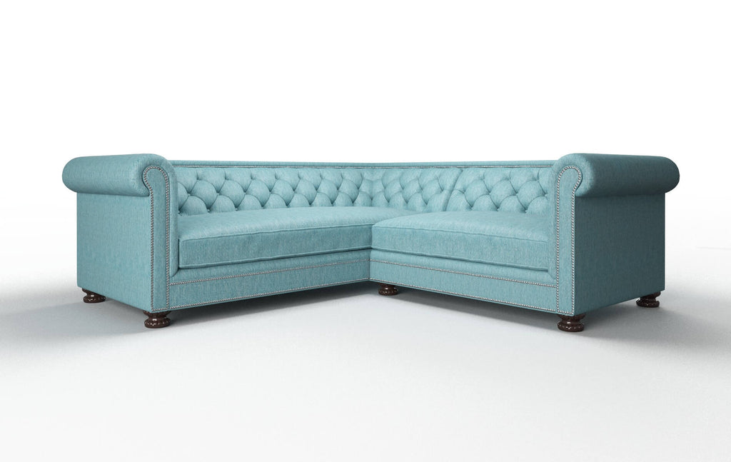 Aspen Sectional - Cosmo Turquoise