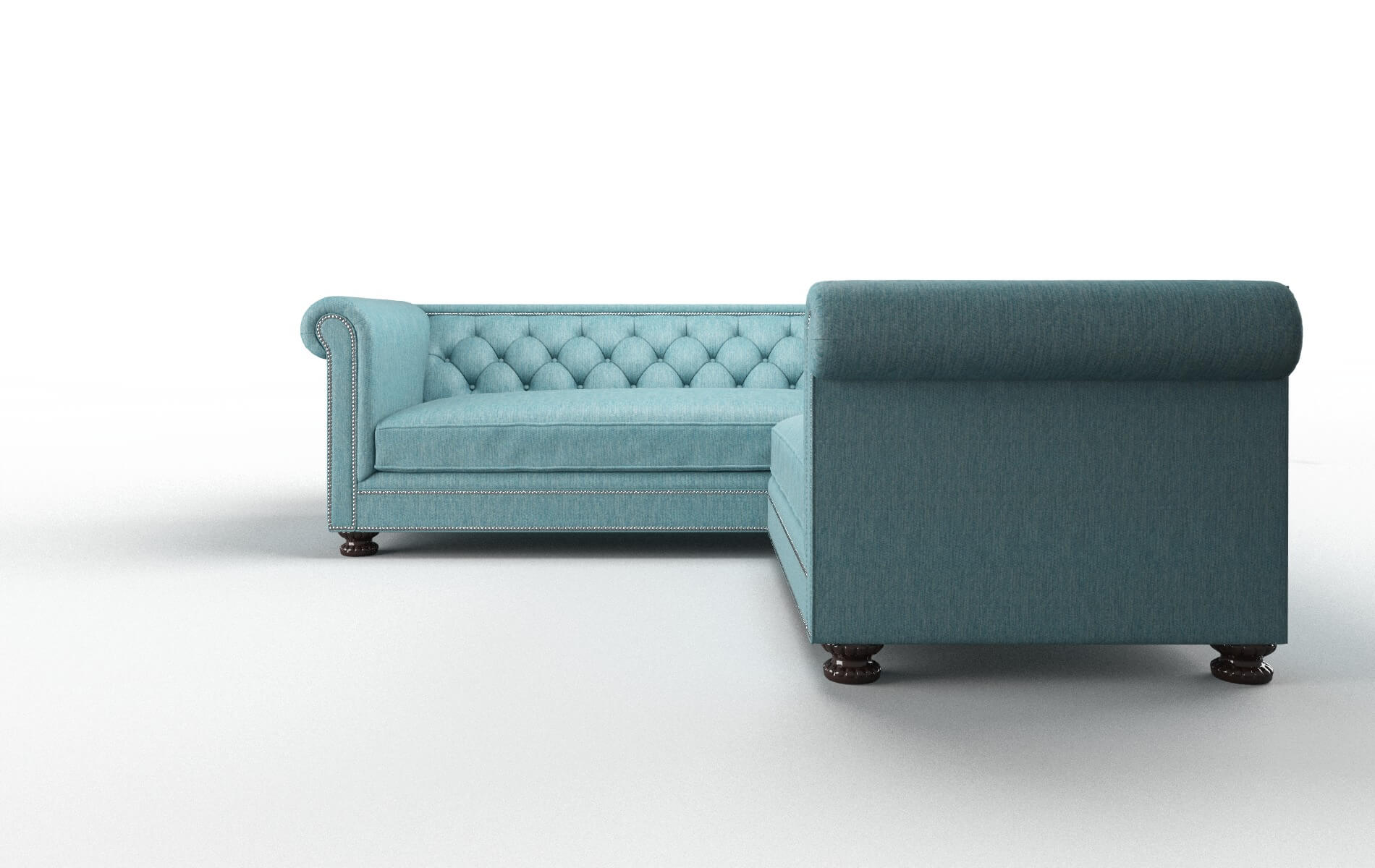 Aspen Sectional - Cosmo Turquoise