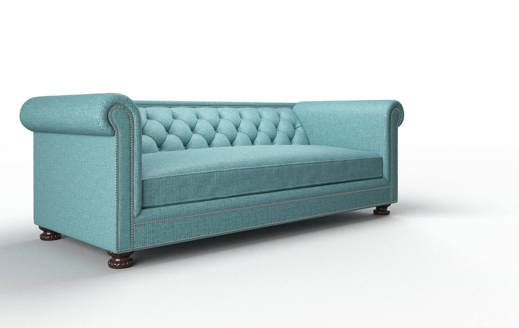 Aspen Sofa - Parker Turquoise