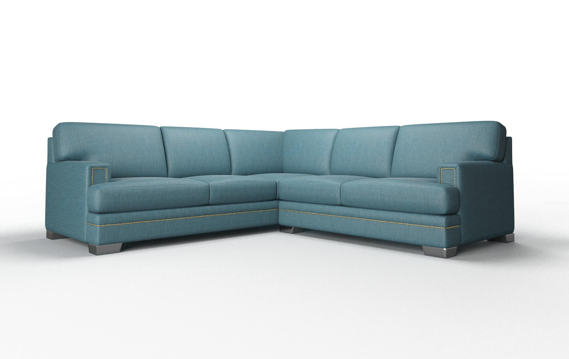 Brentwood Sectional - Cosmo Teal