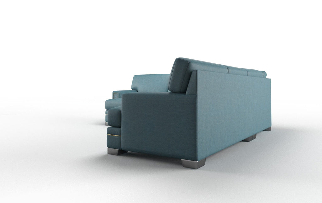 Brentwood Sectional - Cosmo Teal