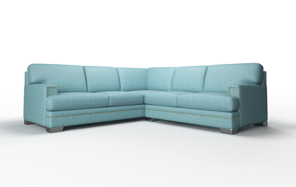 Brentwood Sectional - Cosmo Turquoise