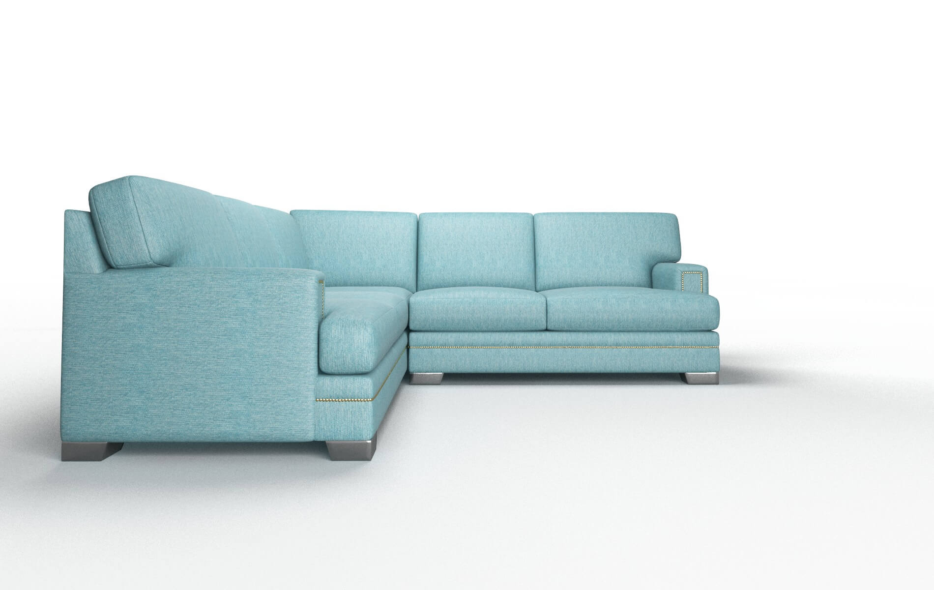 Brentwood Sectional - Cosmo Turquoise