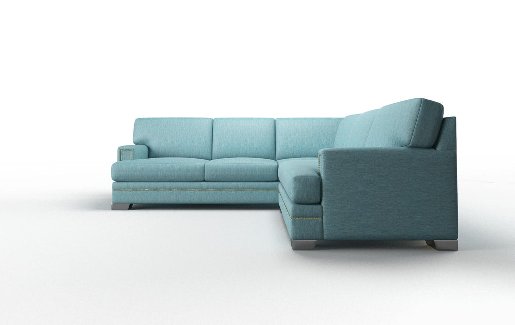 Brentwood Sectional - Cosmo Turquoise