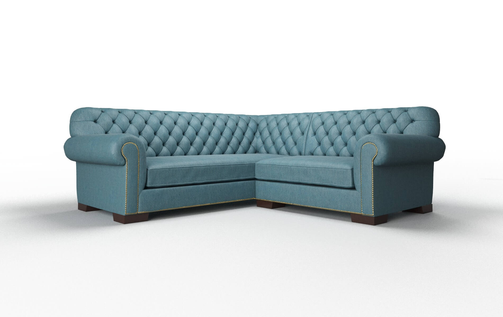 Chelsea Sectional - Cosmo Teal