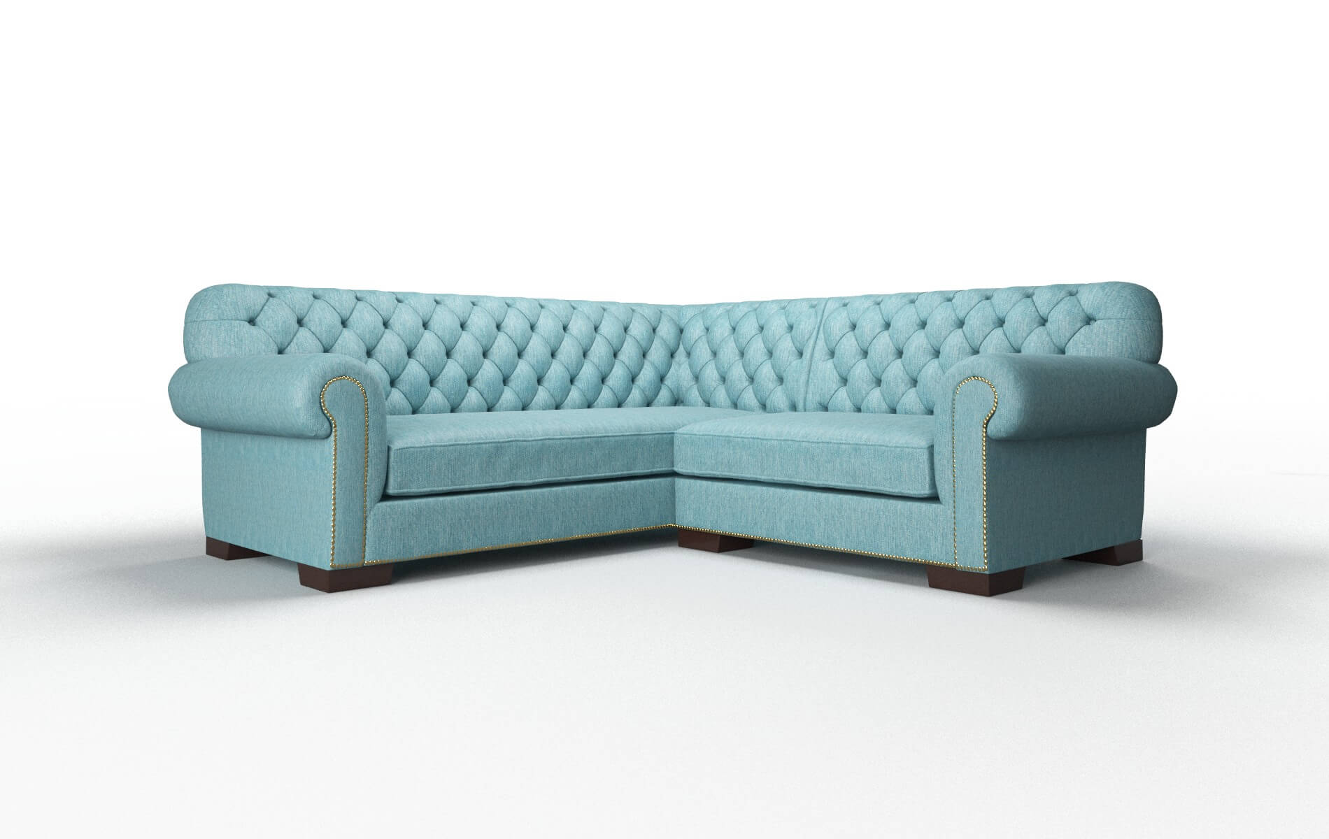 Chelsea Sectional - Cosmo Turquoise