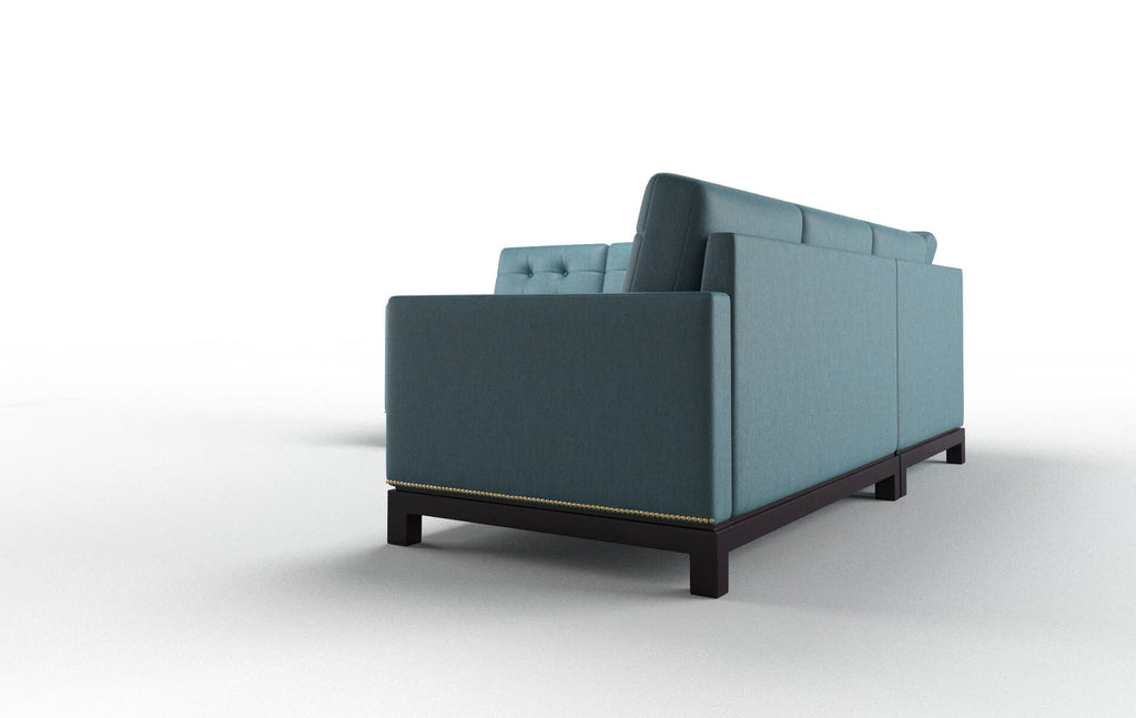 Dexter Sectional - Cosmo Teal