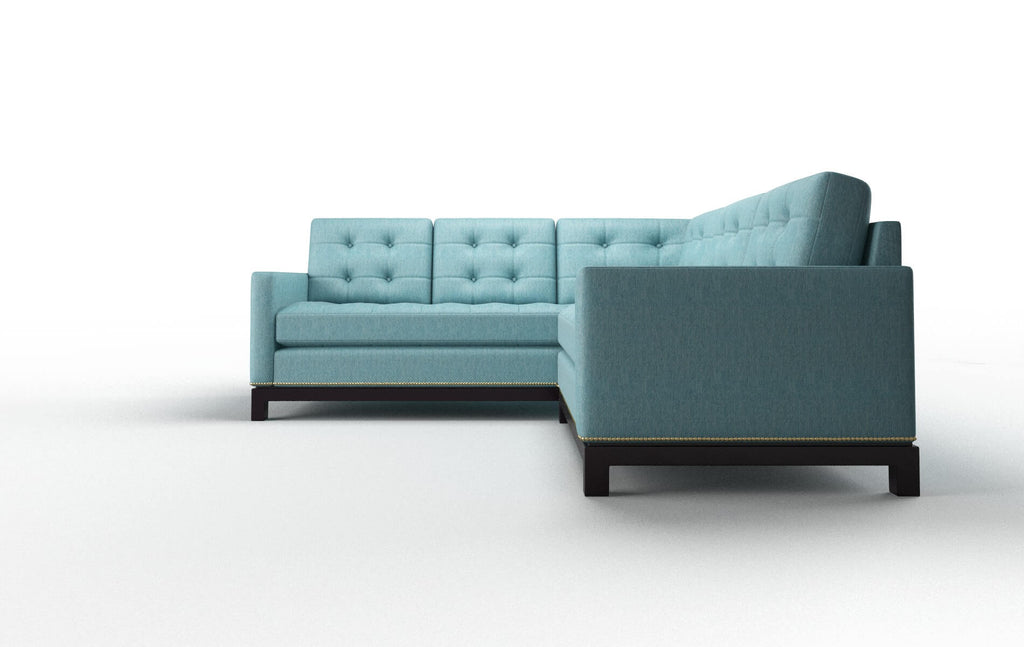 Dexter Sectional - Cosmo Turquoise