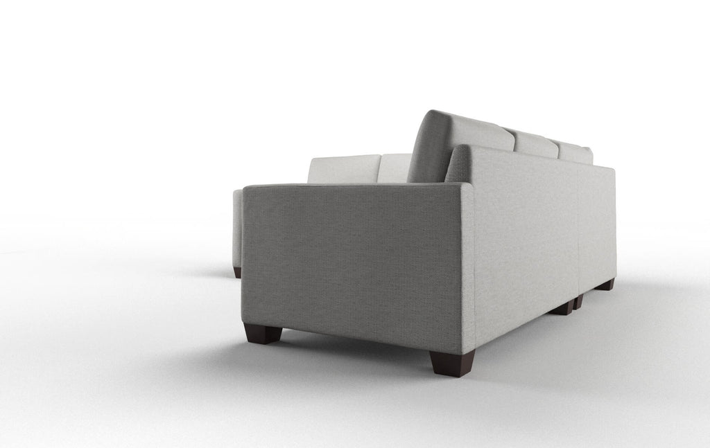 Damon Sectional - Parker Silver