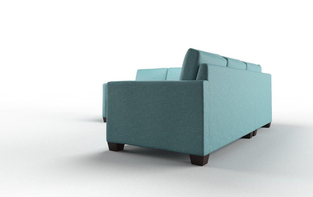 Damon Sectional - Parker Turquoise