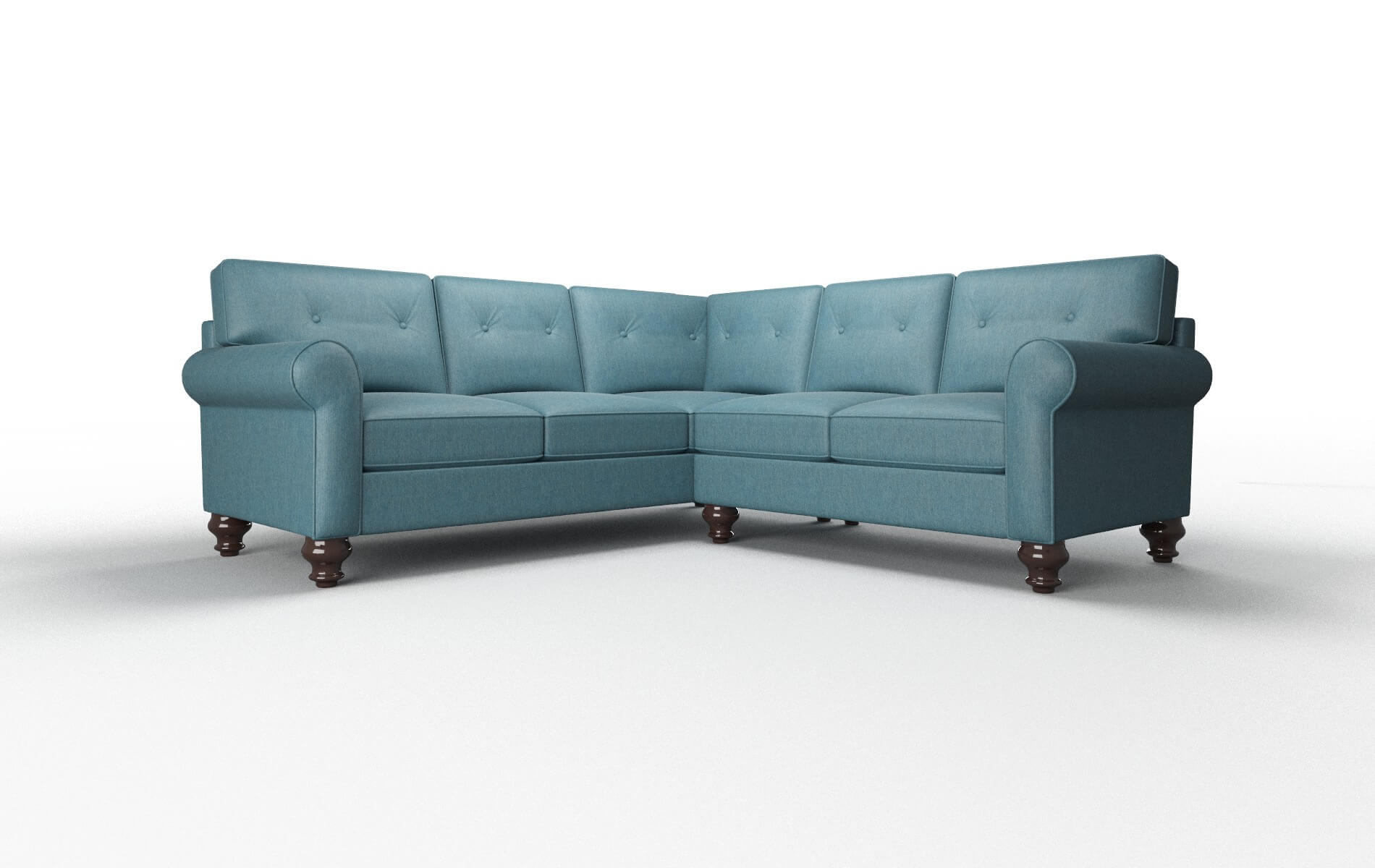 Fusion Sectional - Cosmo Teal