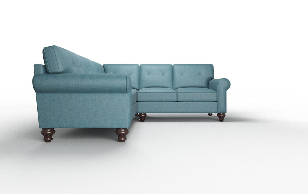 Fusion Sectional - Cosmo Teal