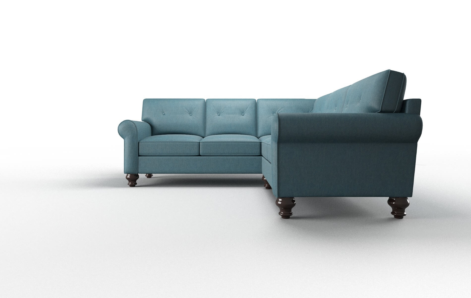Fusion Sectional - Cosmo Teal