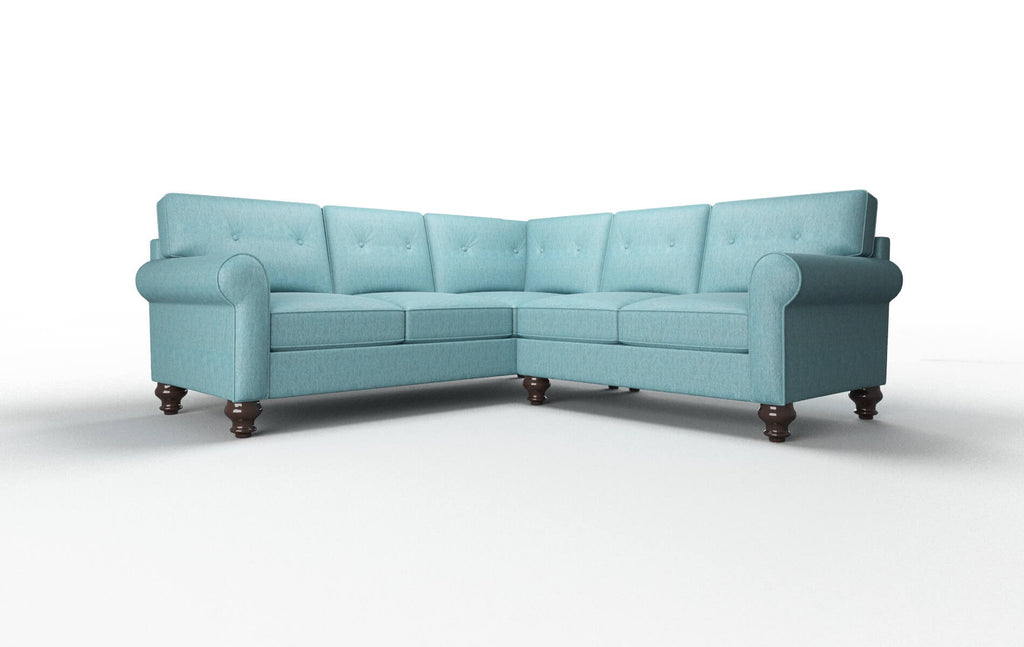 Fusion Sectional - Cosmo Turquoise