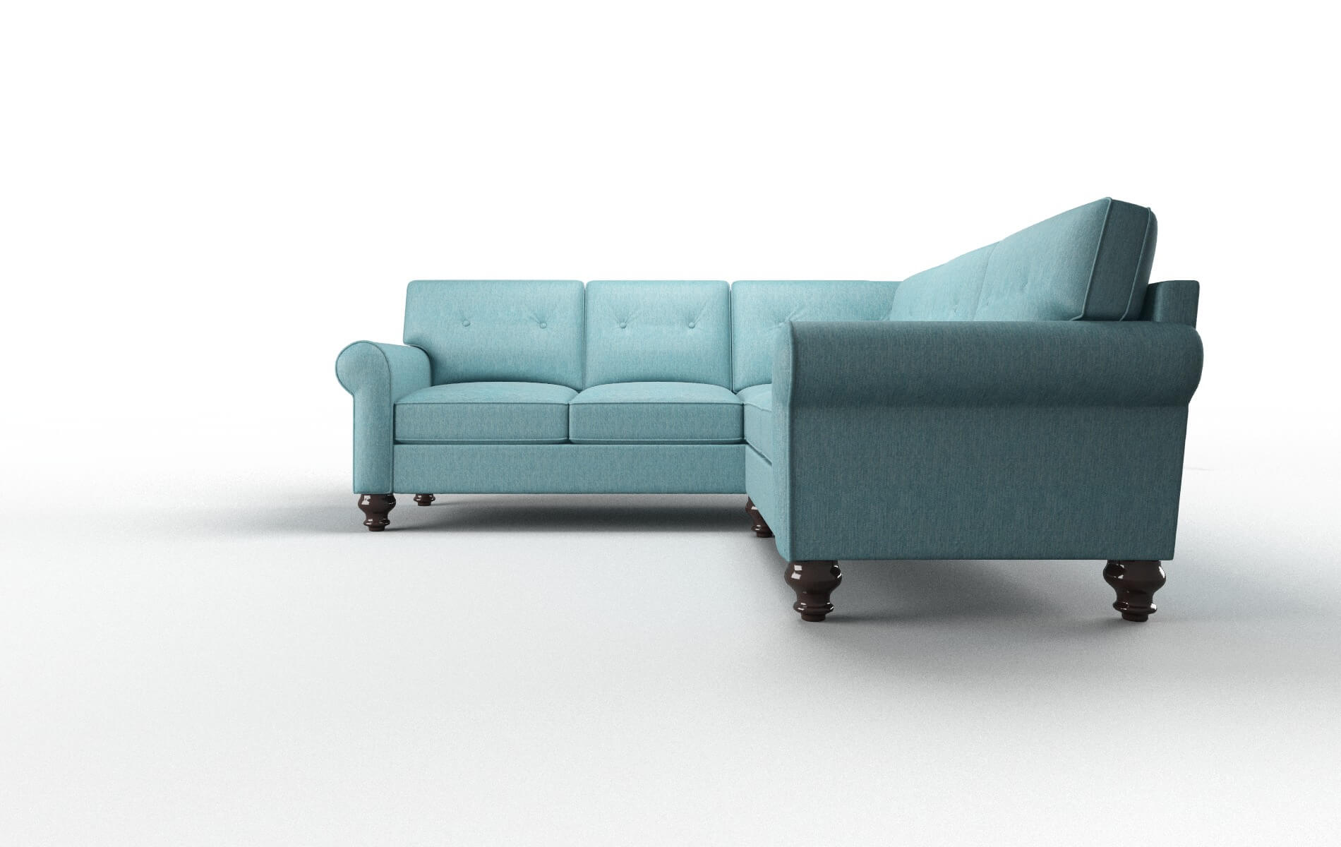 Fusion Sectional - Cosmo Turquoise