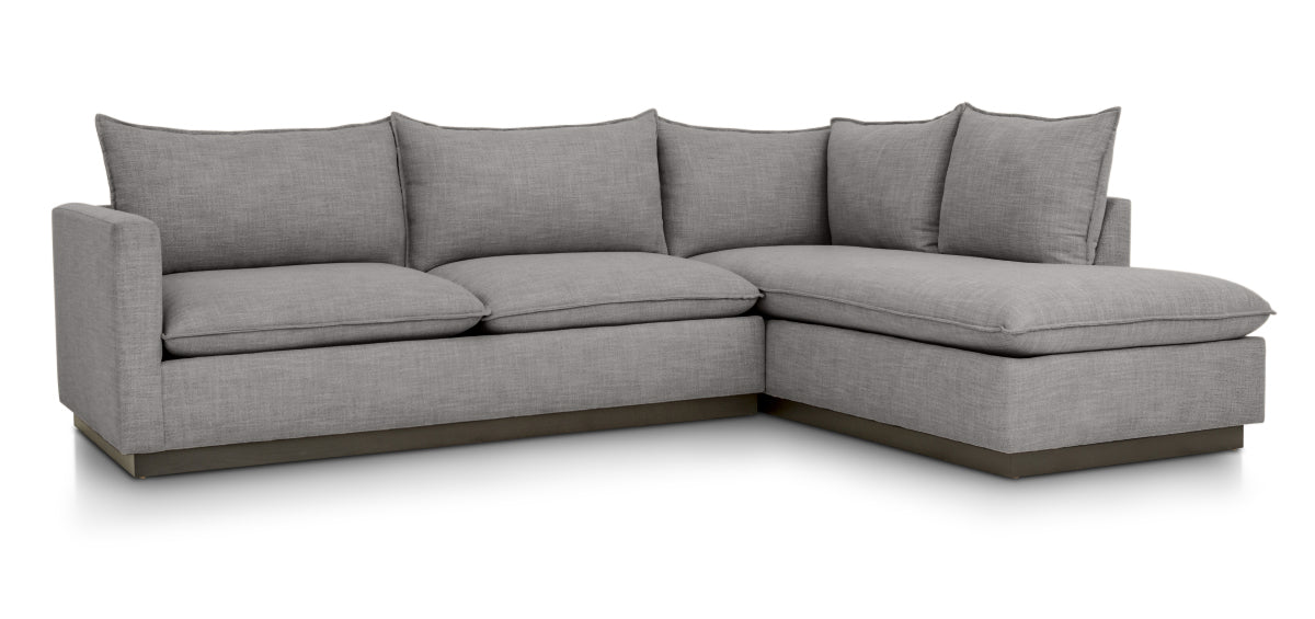 Hedrick Sectional - Catalina Silver