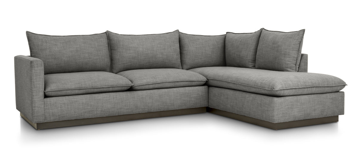 Hedrick Sectional - Cosmo Steel