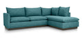 Hedrick Sectional - Cosmo Turquoise