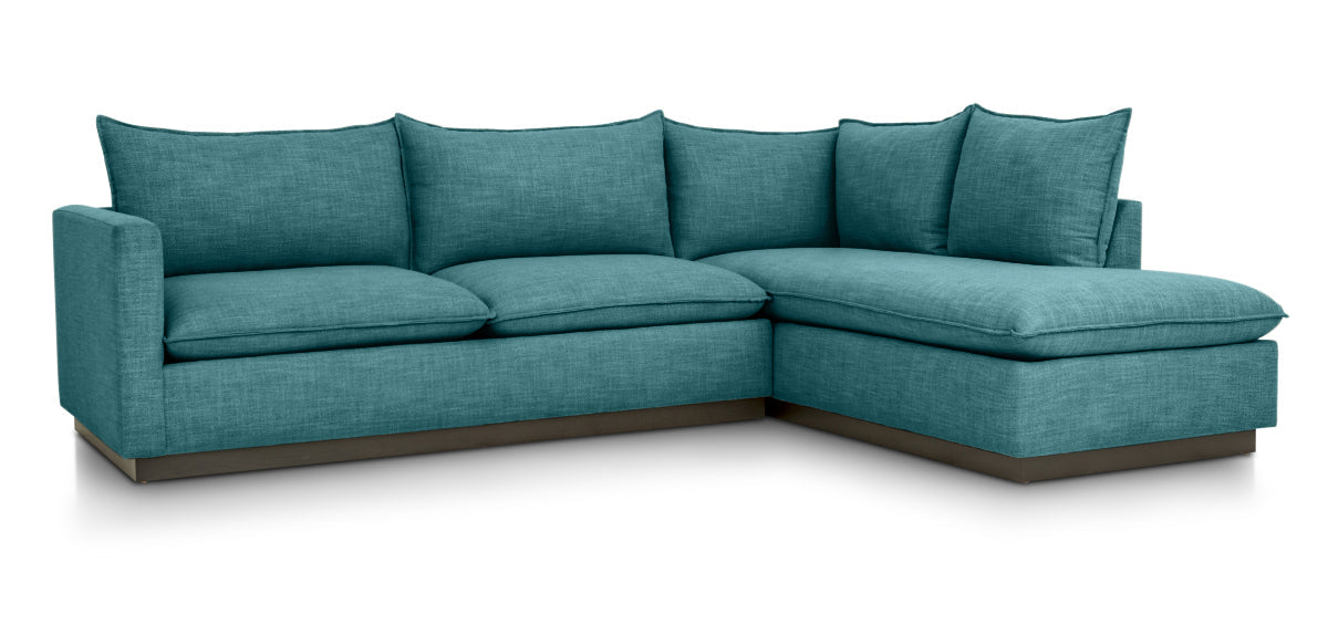 Hedrick Sectional - Cosmo Turquoise