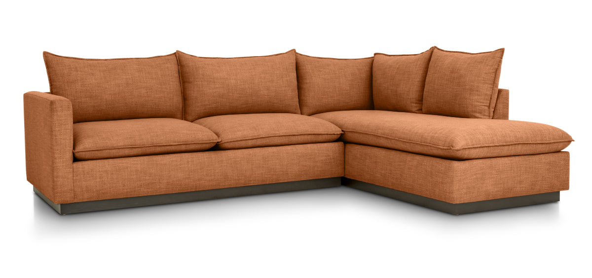 Hedrick Sectional - Hepburn Appricot