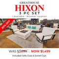 SOLD - Landon 3 Pce Set - SAVE 55% - Aluminum - - Greathouse