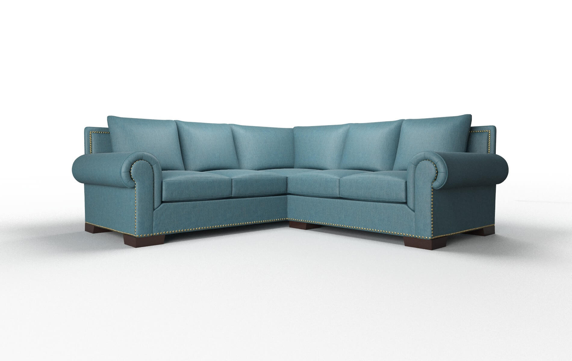 Johnson Sectional - Cosmo Teal