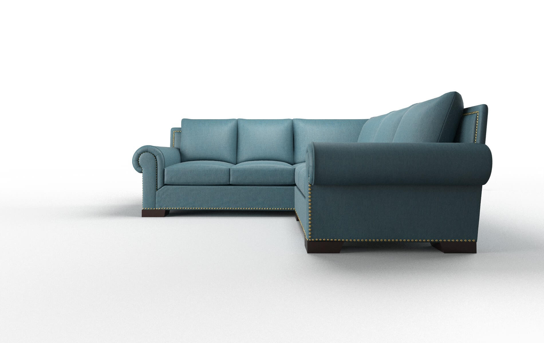Johnson Sectional - Cosmo Teal