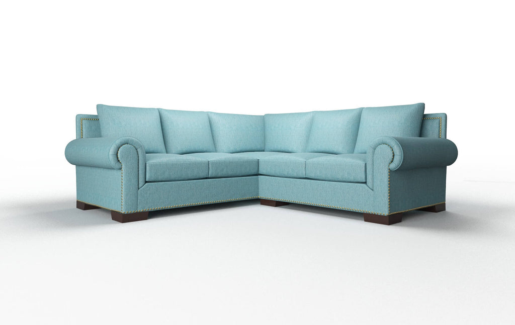 Johnson Sectional - Cosmo Turquoise