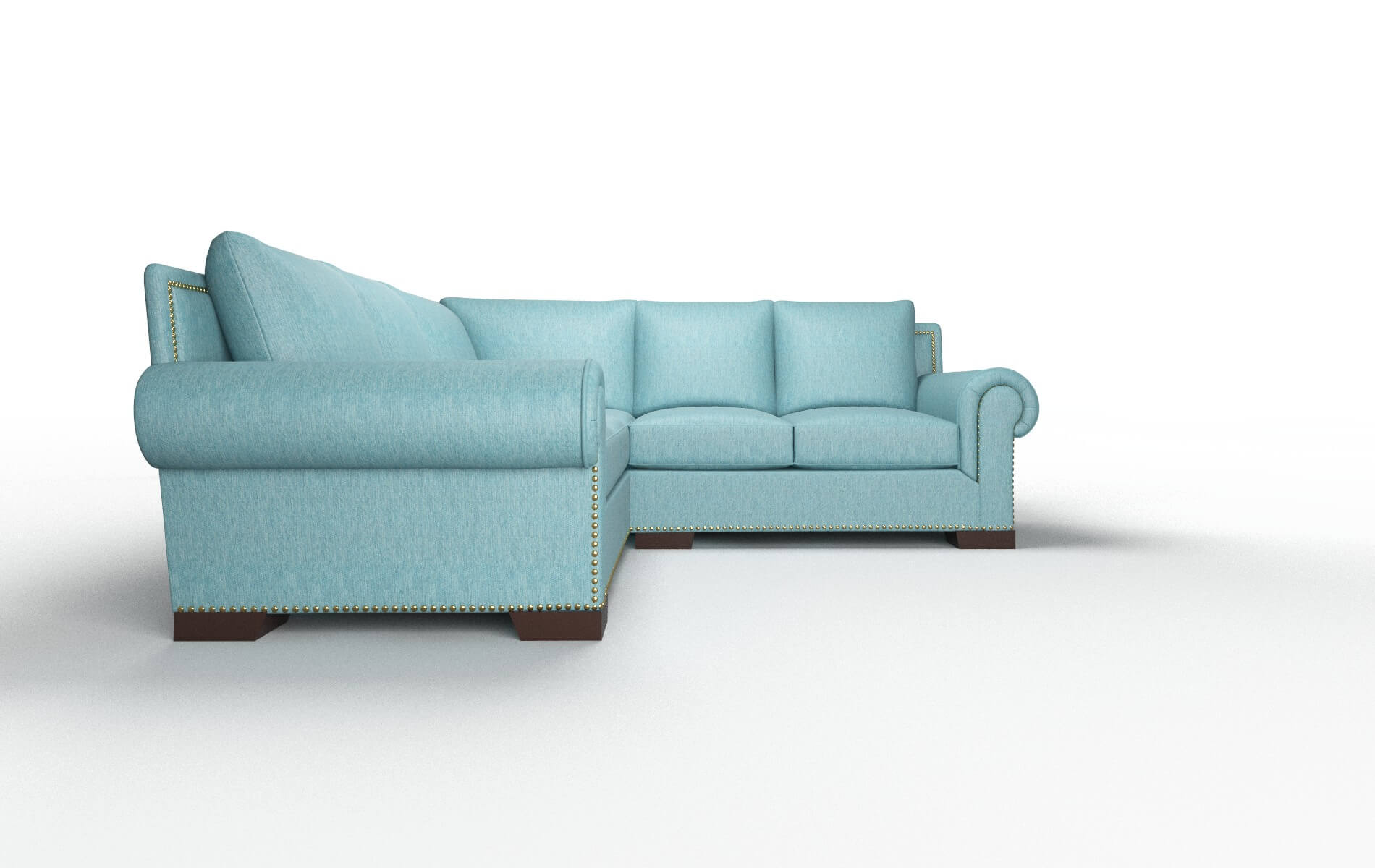 Johnson Sectional - Cosmo Turquoise