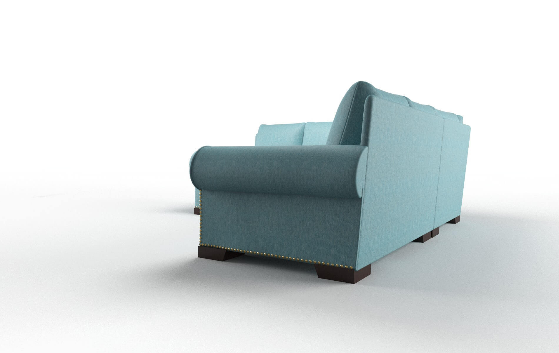 Johnson Sectional - Cosmo Turquoise