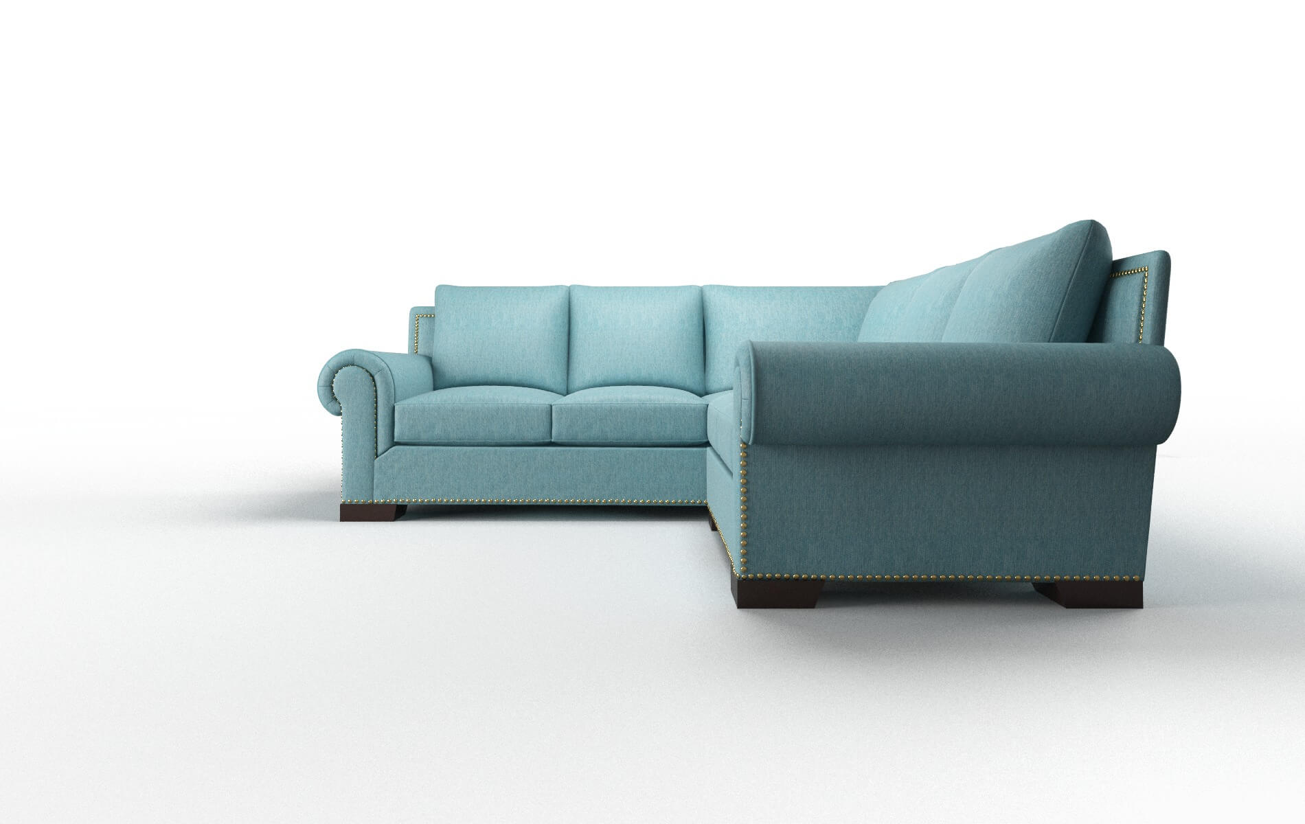 Johnson Sectional - Cosmo Turquoise