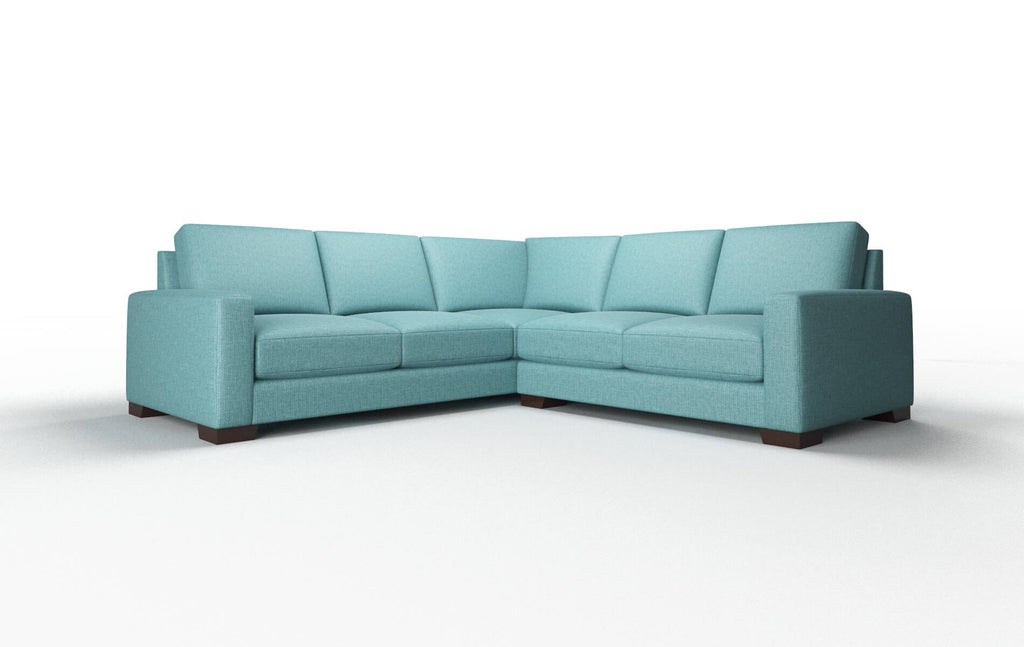 Luxe Sectional - Parker Turquoise