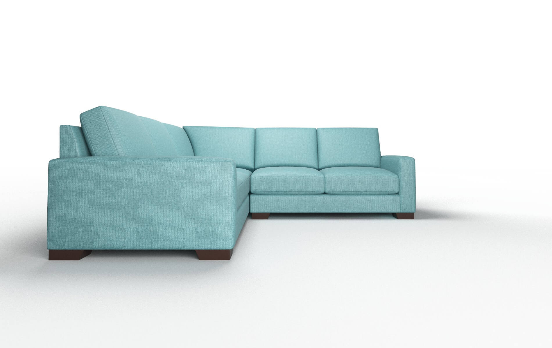 Luxe Sectional - Parker Turquoise