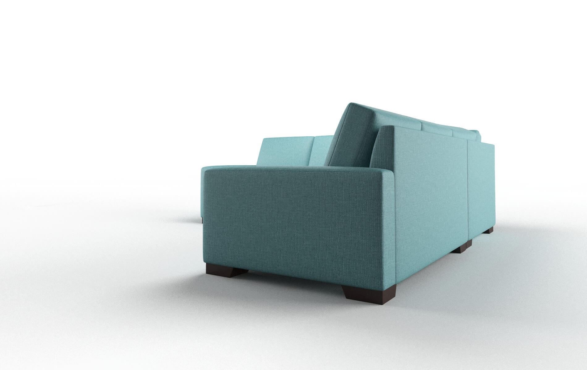 Luxe Sectional - Parker Turquoise