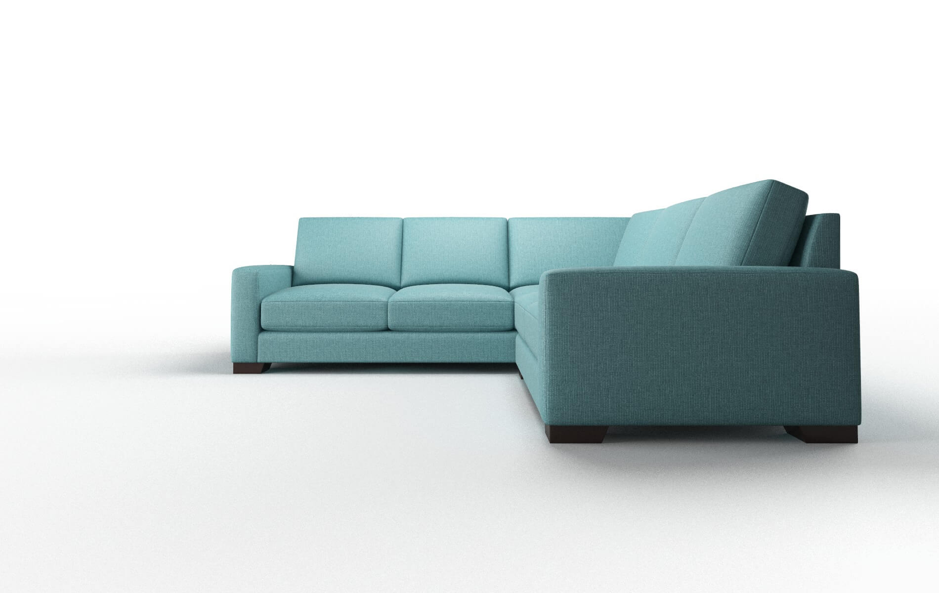 Luxe Sectional - Parker Turquoise