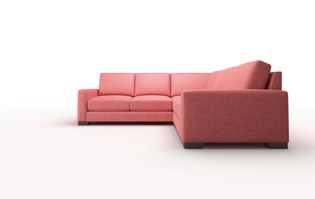 Luxe Sectional - Portland Berry
