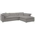 Maxwell Sectional - Catalina Silver