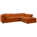 Maxwell Sectional - Durham Tangerine