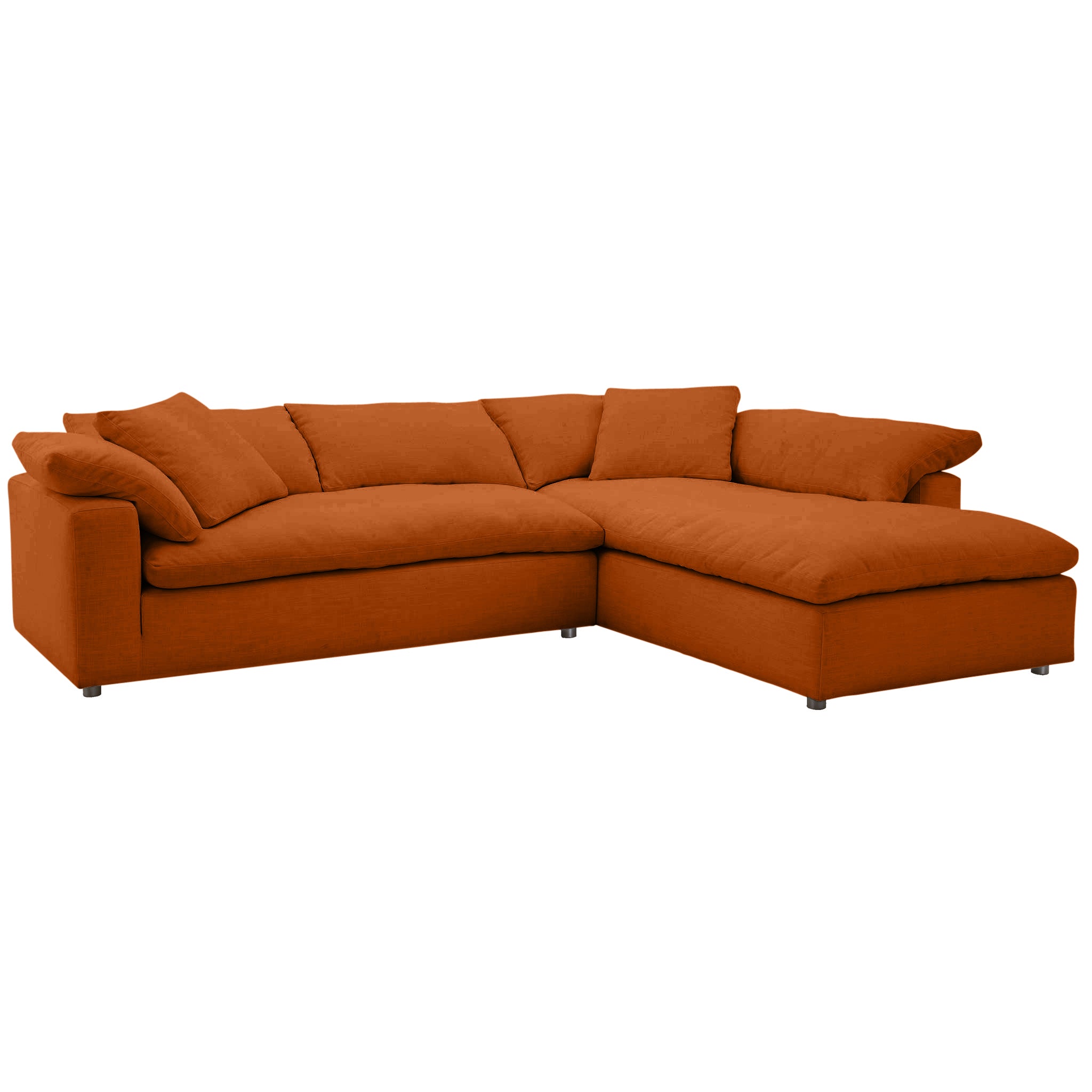 Maxwell Sectional - Durham Tangerine