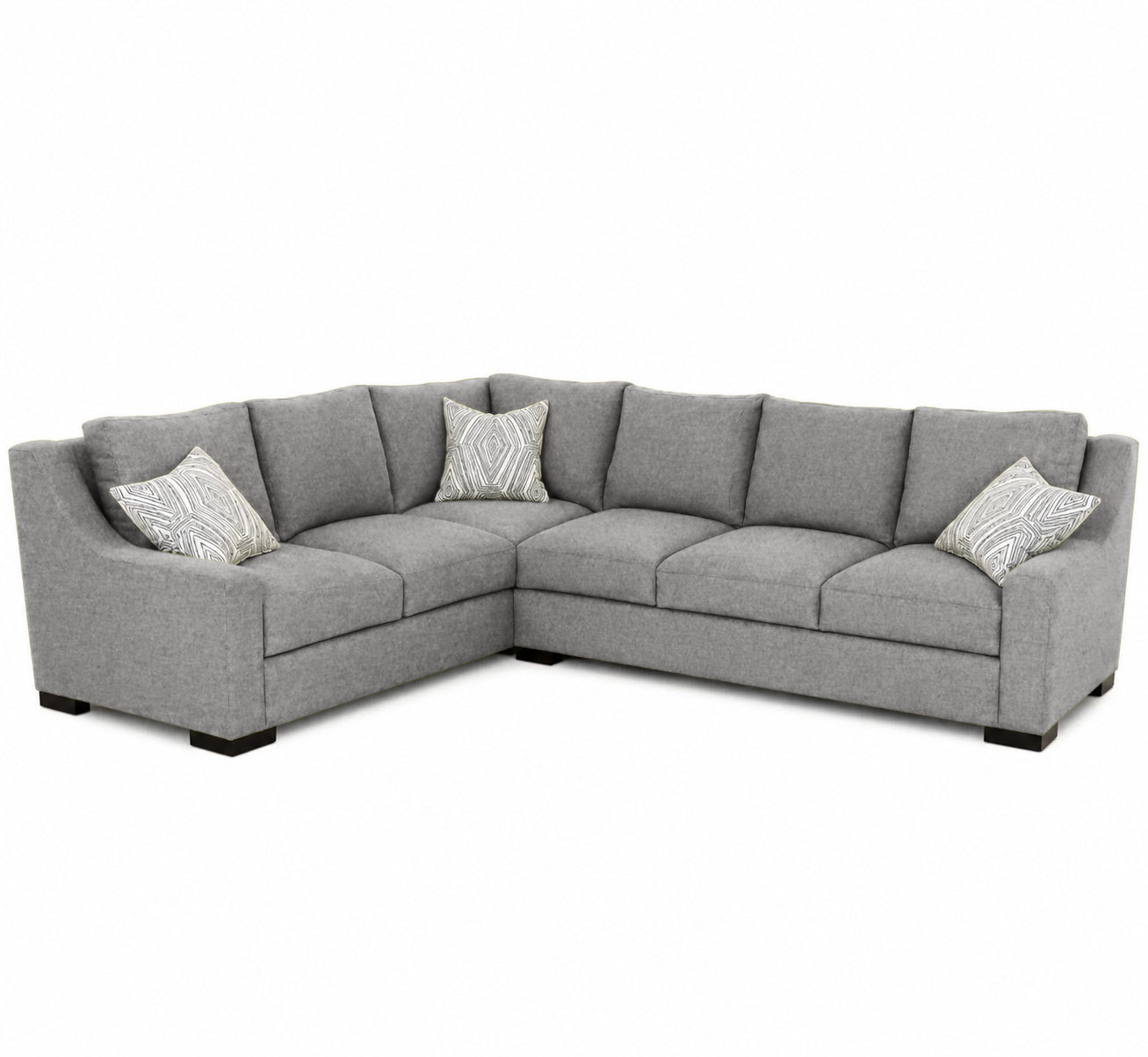 McRaney Sectional - Cosmo Steel