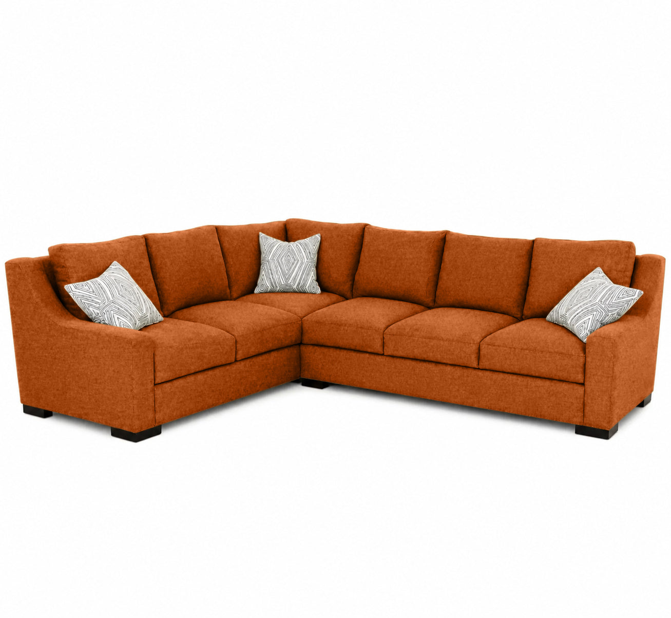 McRaney Sectional - Durham Tangerine