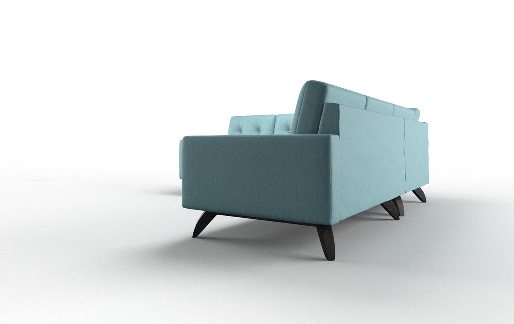 Muse Sectional - Cosmo Turquoise