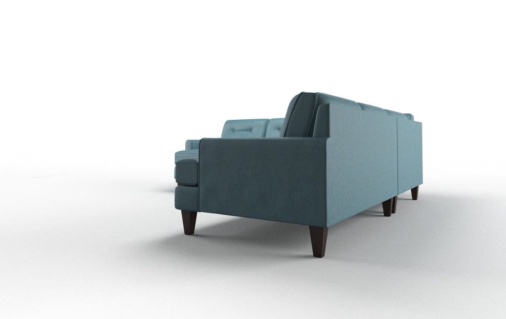 Nile Sectional - Cosmo Teal